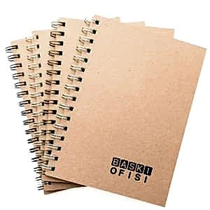 Kraft Sipiralli Logo Baskılı Defter